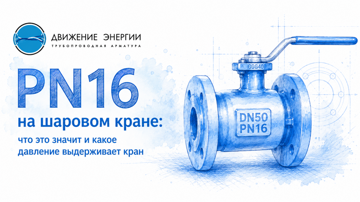 Что означает PN16 на шаровом кране: давление, атмосферы, применение