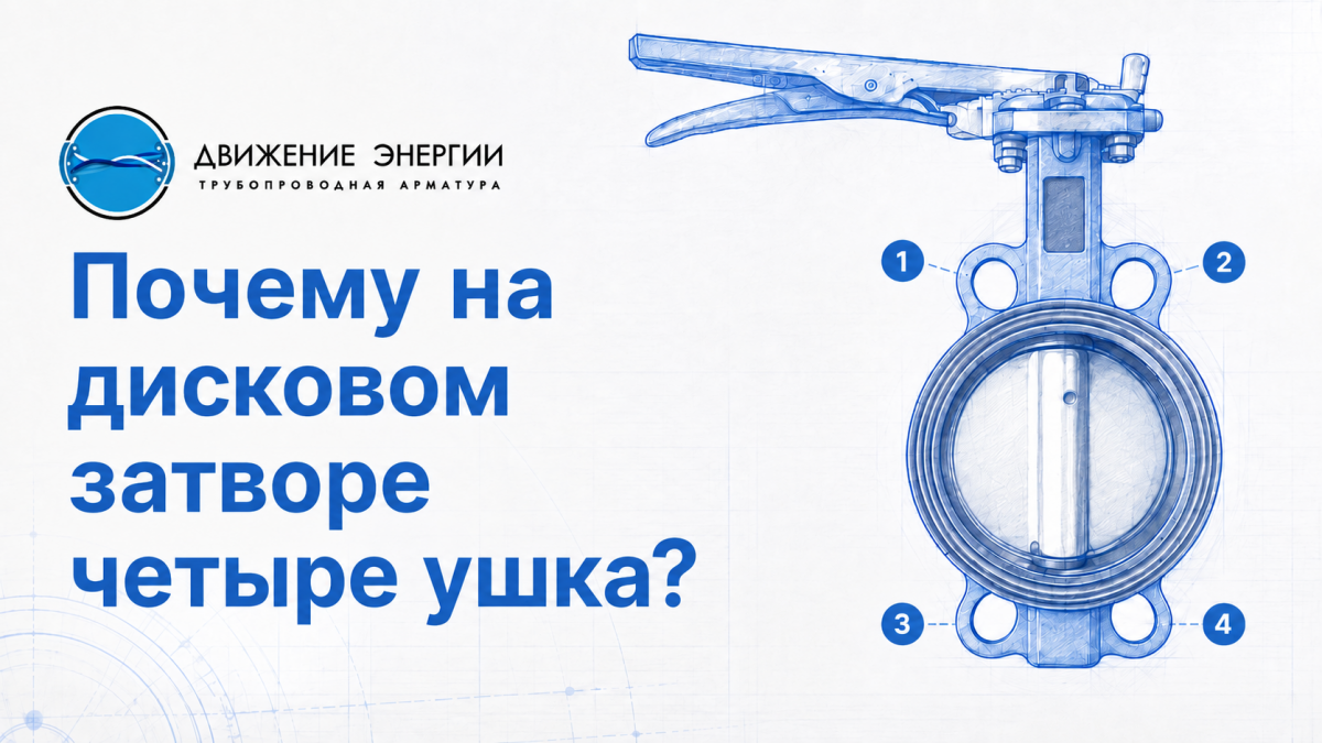 Зачем на дисковом затворе четыре ушка: назначение и монтаж
