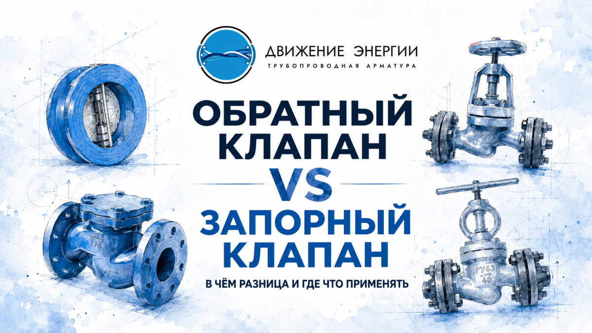 Обратный клапан vs запорный клапан — в чём разница и где что применять