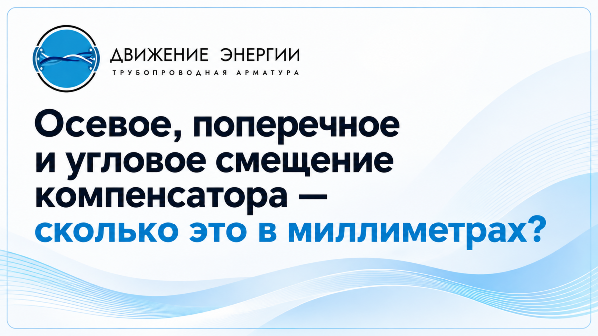 Осевое, поперечное и угловое смещение компенсатора — сколько это в миллиметрах?